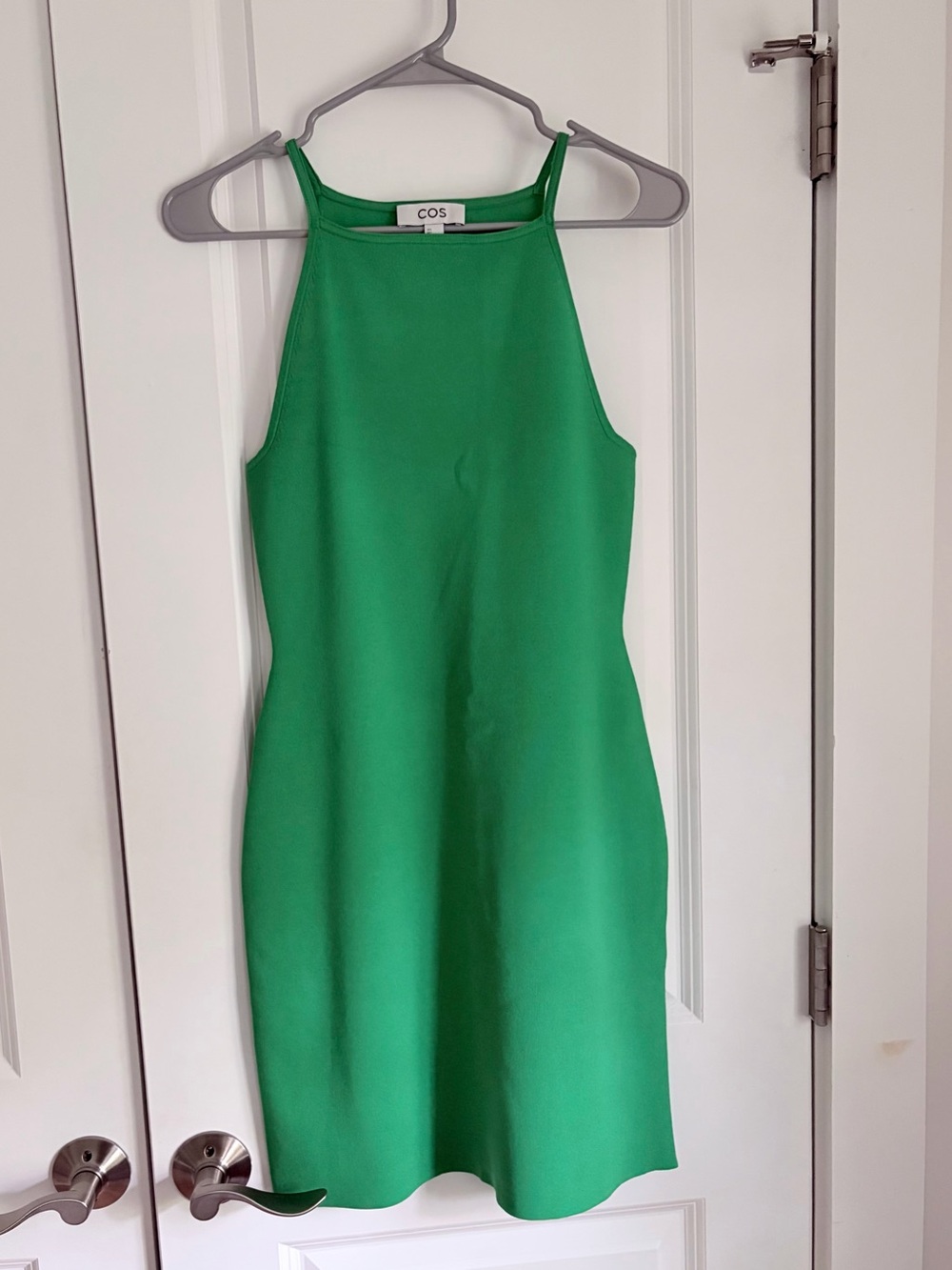 Cos Green Mini Sleeveless Dress Size Small